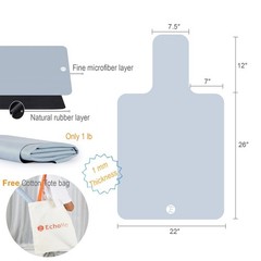 Echome Non-Slip Pilates Reformer Mat with Mesh Bag & Shoulder Covers – Swe