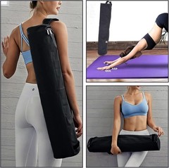 Yoga Mat Bag, Full Zip Exercise Yoga Mat Carrier Bag with Adjustable Strap, W…