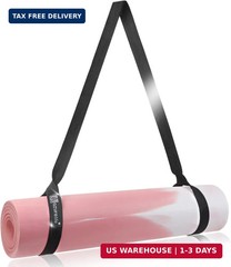 A AZURELIFE [MAT NOT Included] Yoga Mat Sling, Yoga Mat Straps for Carrying, Eas