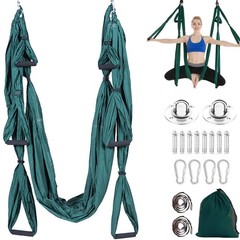 Aerial Yoga Swing Set Trapeze Hammock Kit Ultra Strong Anti-gravity Flying Sl…