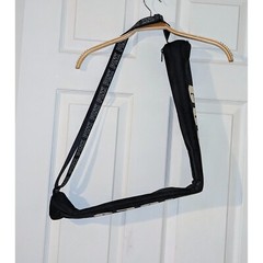 PINK Good Vibes Yoga Mat Bag Gym Pilates Carrier Tote Black NWOT