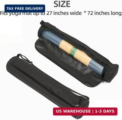 Yoga Mat Bag for Women & Men,Travel Yoga Gym Bag for 1/4″ 1/3″ Thick Exercise Yo