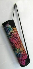 Indian Mandala Elephant Yoga Mat Carry Bag With Shoulder Strap Carrier Bag