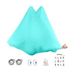 5.5 Yards Aerial Silks Yoga Swing Set – Aerial Yoga Hammock Kit… Fast USA SHIP