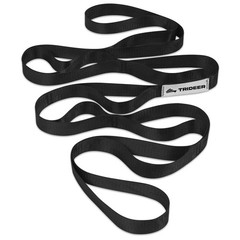 Non-Elastic Stretching Strap with Loops for Physical Therapy & Rehab, Knee Hi…
