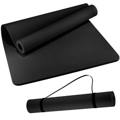 Extra Wide Yoga Mat 72″ x 32″, 11mm Non Slip TPE Exercise Mat with Carrying S…
