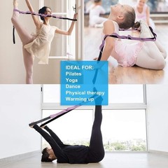 Compact Half-Elastic Stretching Strap for Yoga and Physical Therapy – 68″ Length