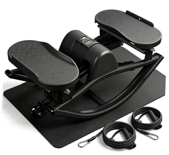 Rock Stepper Side to Side, Rocking Stepper with Lateral Motion, Compact black