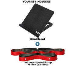 Non-Elastic Stretching Strap with Loops – Yoga & Physical Therapy Equipment for