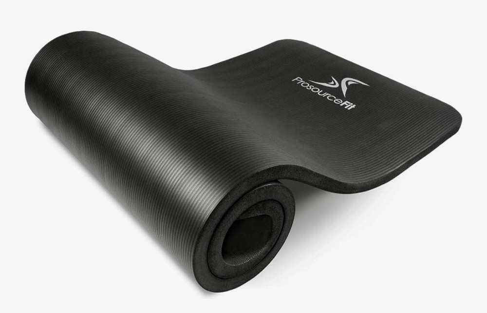 ProsourceFit Yoga Mat 1″, 71-inch Long With Comfort Foam & Carrying Strap NIB