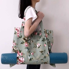 Yoga Mat Storage Bag Large Capacity Durable Canvas Fashion Leisure Shoulder Bag