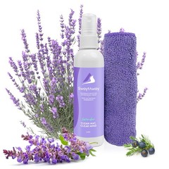 SwaytAway Travel Yoga Mat Cleaner Spray & Towel Kit, 4oz – Non Slip, No Rinse…