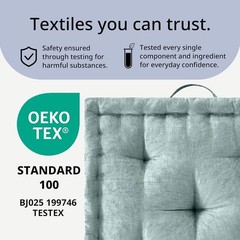 Large Floor Pillow for Adults Yoga or Meditation Cushion with Handle, Floor C…