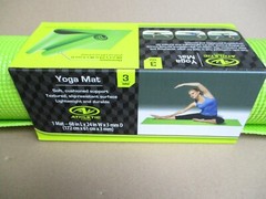 Athletic Works Yoga Mat Lime Green exercise 68 in L x 24 in W x 3 mm thick *NEW*