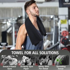 Vnoss Microfiber Gym Towels For Working Out Quickly Dry Yoga Towels For Men