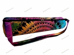 Indian Cotton Mandala Yoga Mat Exercise Bag Travel Pilates Mattress Carry Bag