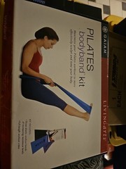 Vintage GAIAM Pilates Bodyband Workout Kit Toning W/VHS Video & 3 Bands
