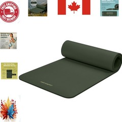 Solana Yoga Mat 1/2″ Thick w/Nylon Strap for Men & Women – Non Slip Excercise…