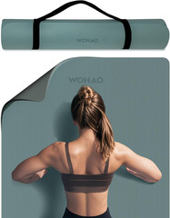 Extra Thick 8Mm Yoga Mat, 72″X28″ Non Slip Exercise Mat, Reversible 2-Sided Dual