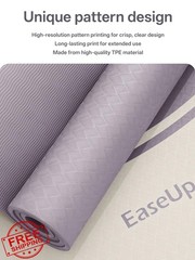 EASEUP Dusty Purple Yoga Mat 10MM Strap