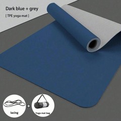 Gentle TPE Yoga Mat Non Slip Comfort Fitness Mat With Strap Home Pilates Workout