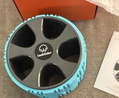 Brand New -LUCKCOLOR YOGA WHEEL -Blue Color-Padded Roller