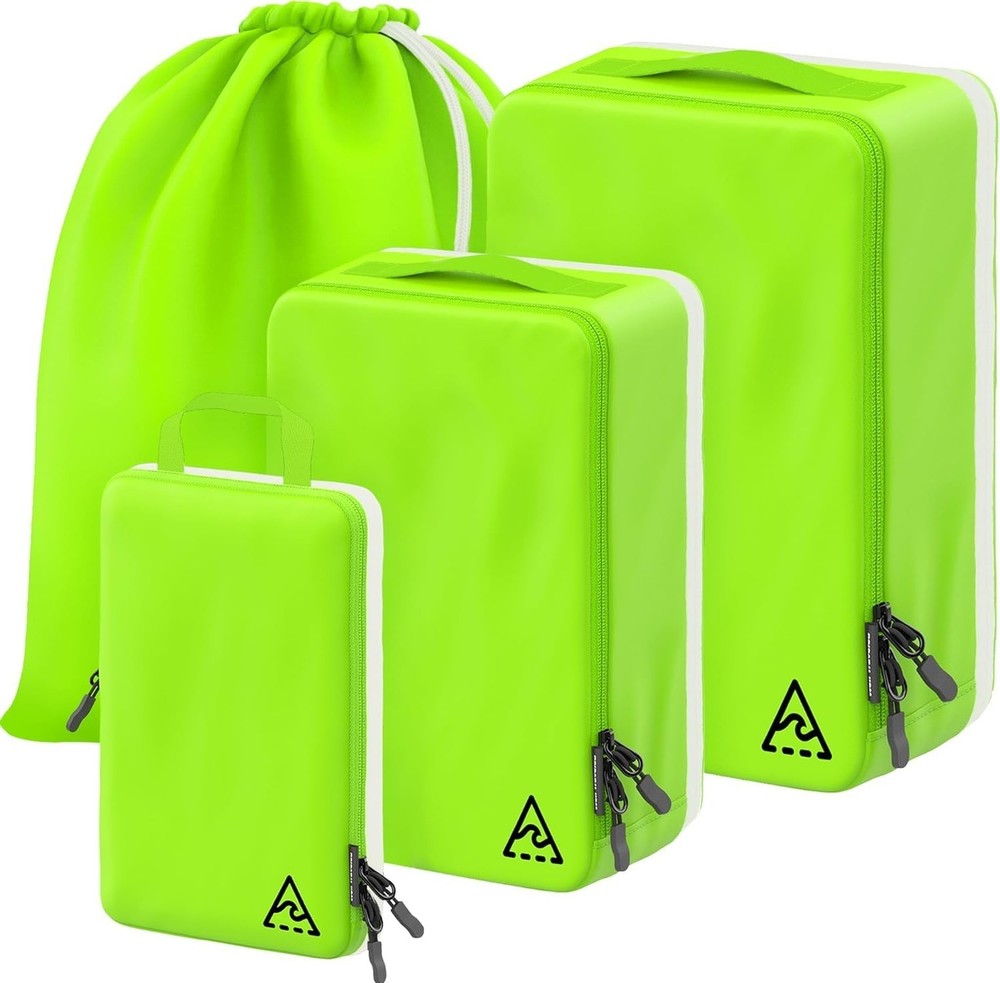4-Piece Luxury Compression Packing Cubes & Bags for Travel – Maximize Spac