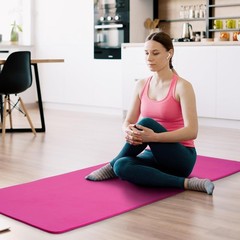 Fitvids Non-Slip Extra Thick 1/2-Inch High Density Anti-Tear Yoga Mat With Strap