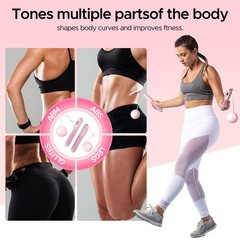 Pilates Ring Kit,Pilates Equipment Accessories,Home 14 Count(Pack of 1), Pink