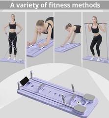 Foldable Pilates Sliding Board / Multifunction Home Trainer – 5 in 1 – New