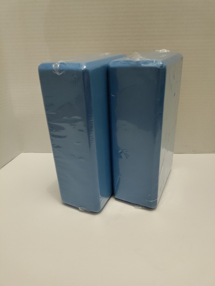 Yoga Blocks Set of 2 Foam Exercise Workout Stretch Balance Support