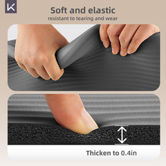 KEEP Extra Thick NBR Yoga Mat for Women & Men, 10Mm Thick, 72”X32” Large Exercis
