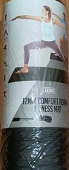 YOGA MAT EDX 12MM COMFORT FOAM FITNESS MAT BLACK