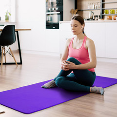 Fitvids Yoga Mat, 1/2-Inch Extra Thick High Density Exercise Mat, Anti-Tear Exer