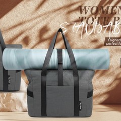 MOYAQI Gym Bag for Women with Zipper, Nurse Work Tote with Compartments, Wome…