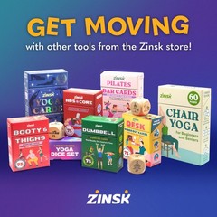 Zinsk 75 Pilates Bar Exercise Cards – Create Home Workouts that Sculpt and