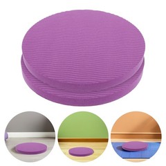 4Pcs Reusable Yoga Knee and Elbow Pads Purple Tpe Nonslip Cushions for Workout