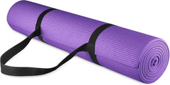 All Purpose 1/4-Inch High Density Anti-Tear Exercise Yoga Mat with Carrying Stra