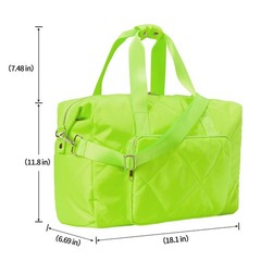 Sports Tote Gym Bag for Women, Travel Duffel Bag, Shoulder Weekender Overnigh…