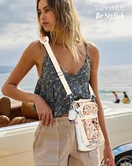Water Bottle Holder Carrier Bag with Strap – Crossbody Sling for Walking with