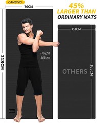Yoga Mat Women & Men Extra Long & Wide Exercise Mat(72″x48″/84″x30″ Large Non