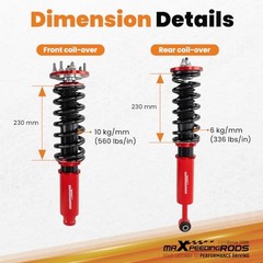 Coilovers for Honda Accord CM4/CM5/CM6/CM7/CM8 2003-2007, Height Adjustable