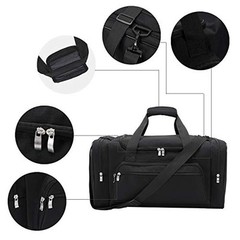 Sports Duffel Bag 20 inch for Travel Gym (20 inch) Black 20 Inch