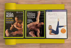 Gaiam Yoga & Pilates Workout DVDs – Strength, Fitness, Core – Pick or Bundle