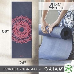 Durable Lightweight Non-Slip Yoga Mat PVC Perfect Fitness W/ Free Workout Class