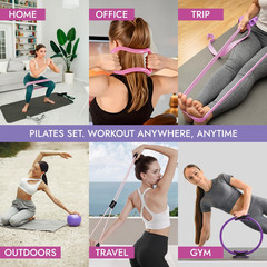Pilates Equipment – 10-In-1 Pilates Ring and Ball Set | Home Pilates Essentials