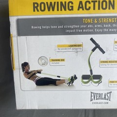 Everlast Pilates Rowing Action Exerciser Tone & Strengthen Workout with DVD