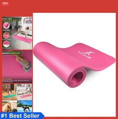 Extra Thick Yoga Mat 1/2 Inch 71×24 Inch NBR Foam Exercise Mat with Carrying