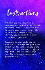 Meditator Cards- 58 Meditation Prompts for Anxiety Self-Care Stress Relief