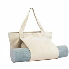 Xrkuu Yoga Bags With Mat Carrier Pilates Tote Bag yoga Block large, Off Whtie